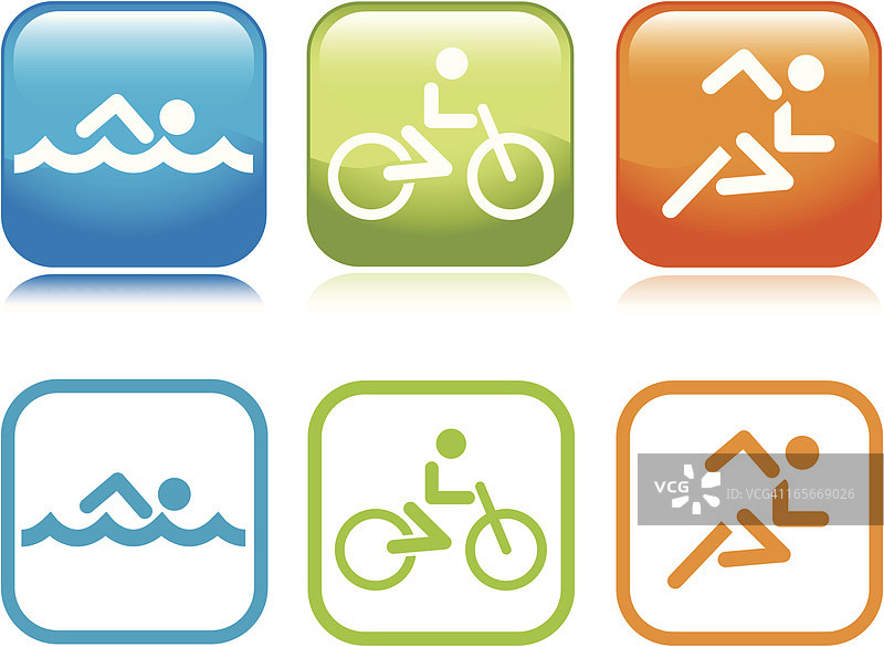 铁人三项图标图片素材