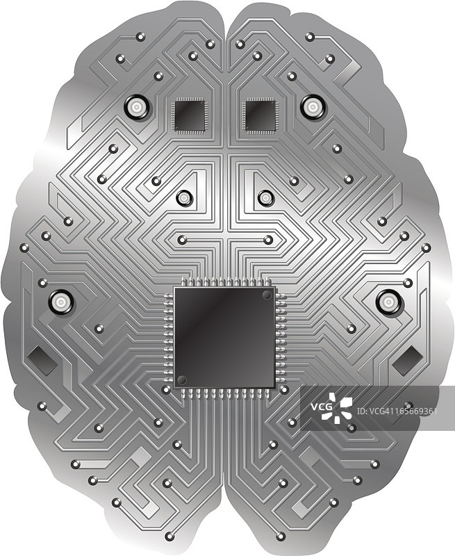 大脑电路，CPU图片素材