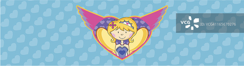 金发仙女公主图标banner图片素材