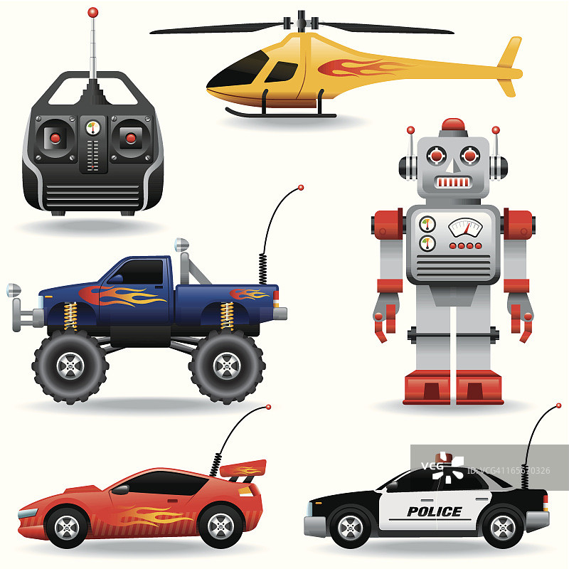 遥控玩具图标合集图片素材