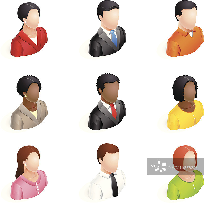 人物图标 - 3D系列图片素材