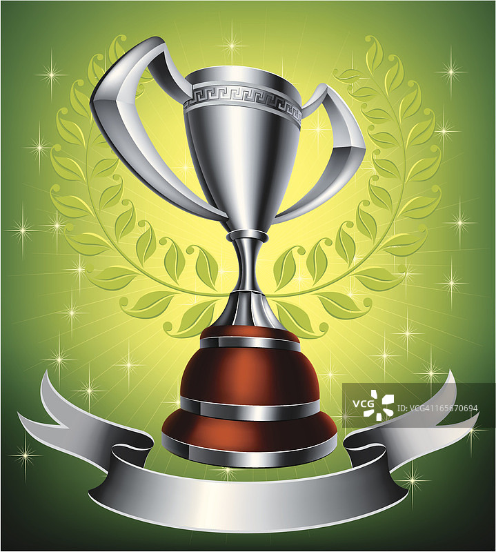 带希腊元素的银杯图片素材