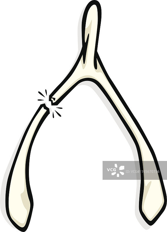 断裂的叉骨图片素材