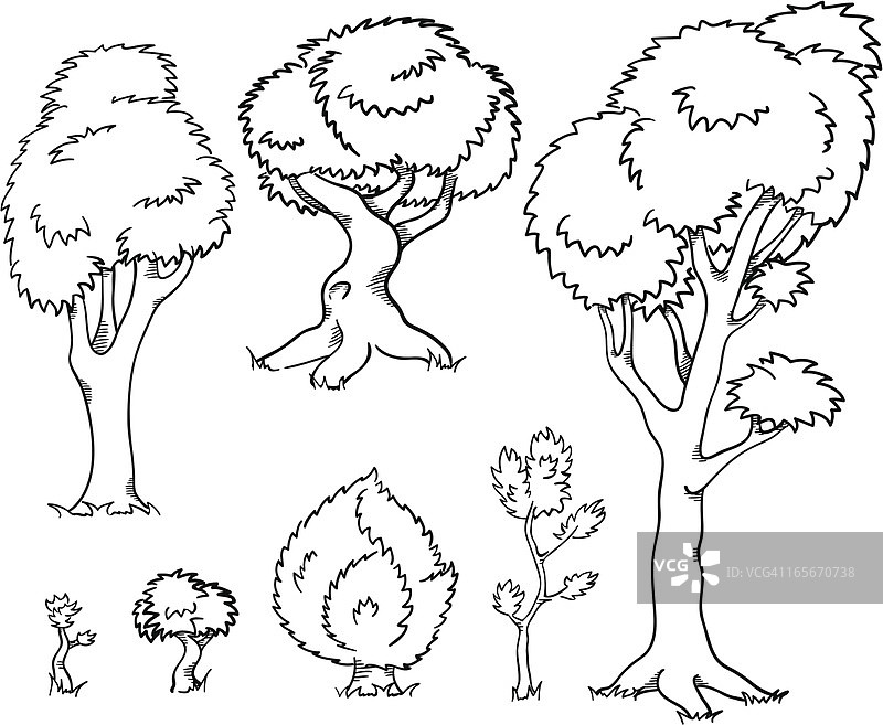 树木合集图片素材