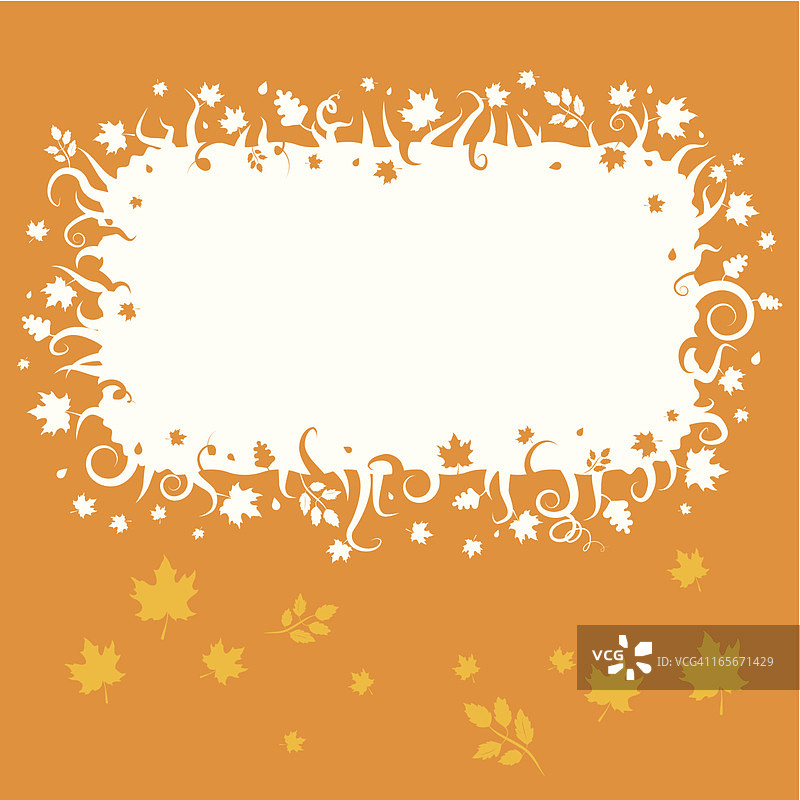 秋天的框架图片素材