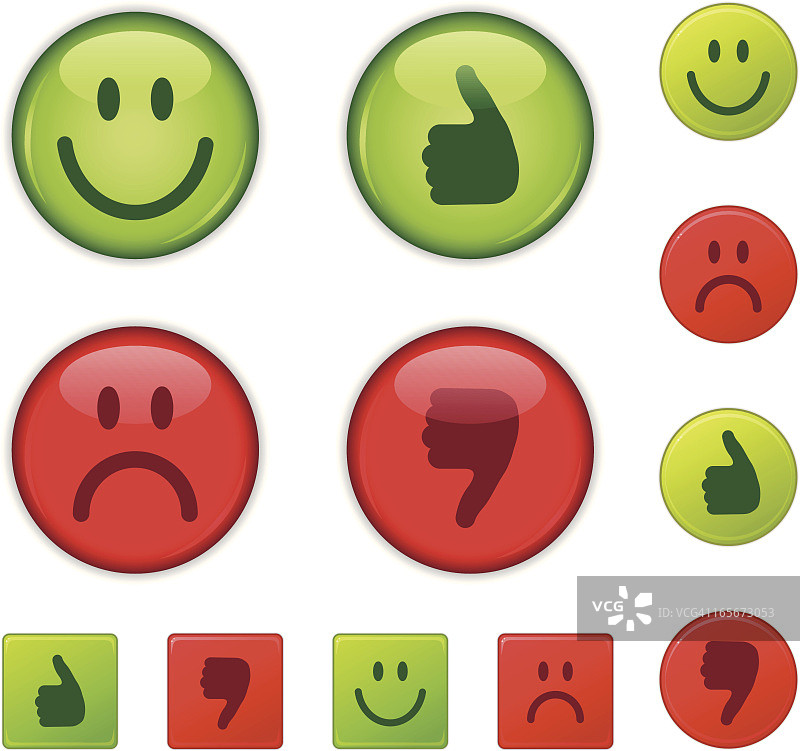 好与坏，对与错，快乐与悲伤，赞与踩图片素材