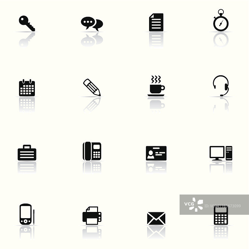 办公图标集图片素材