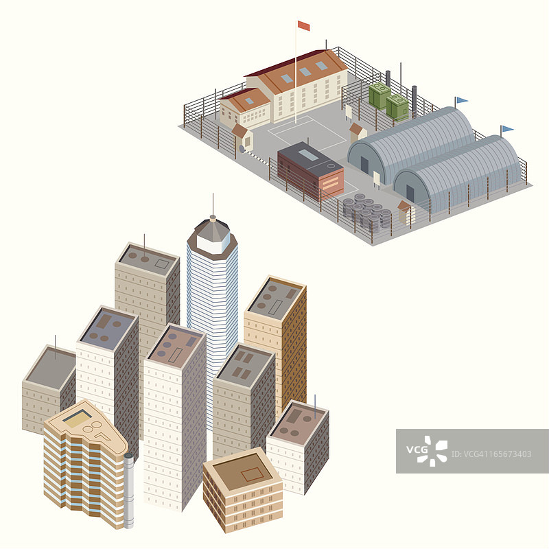 城市与军事基地图片素材