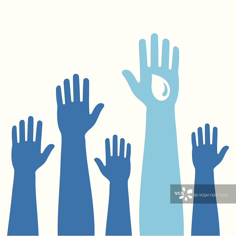 为清洁水源投票图片素材