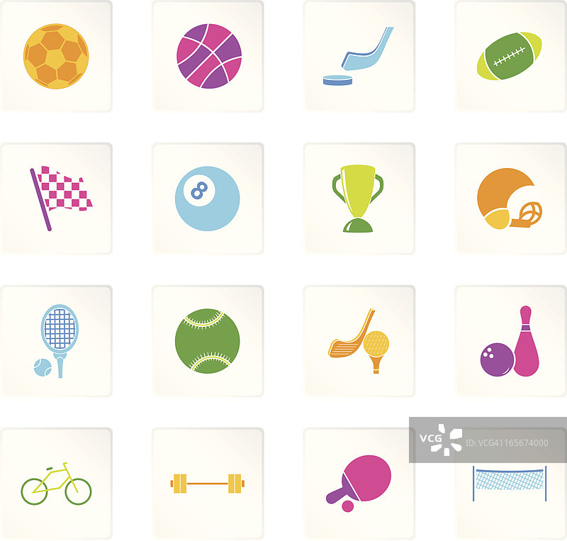 彩色运动图标图片素材