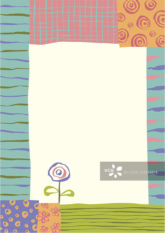 手绘风格框架图片素材