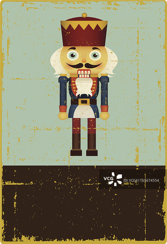 复古胡桃夹子标志图片素材