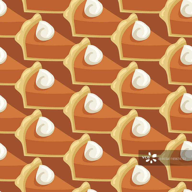 南瓜派无缝图案图片素材
