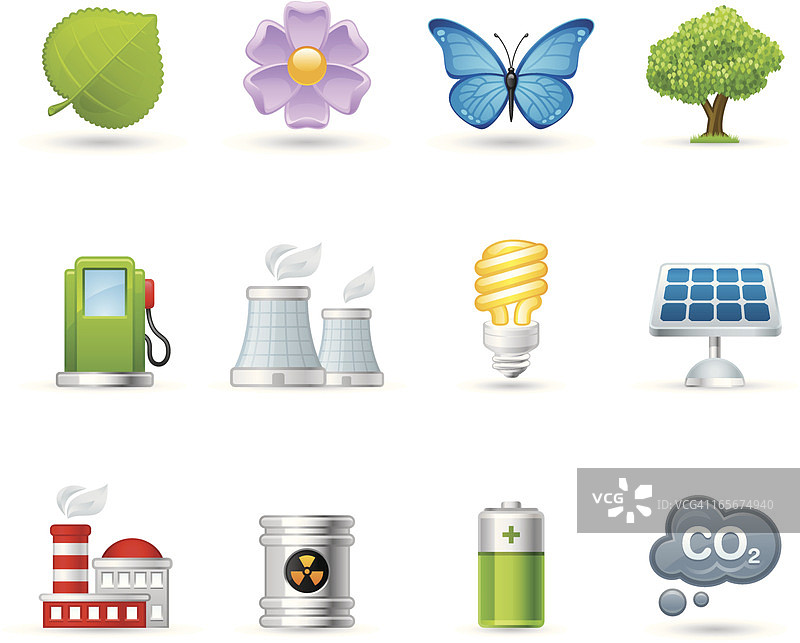 通用生态图标图片素材