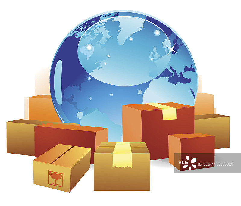 全球配送图片素材