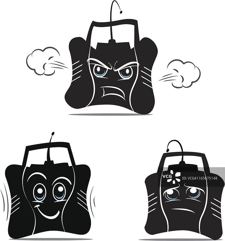 遥控器的多种表情图片素材