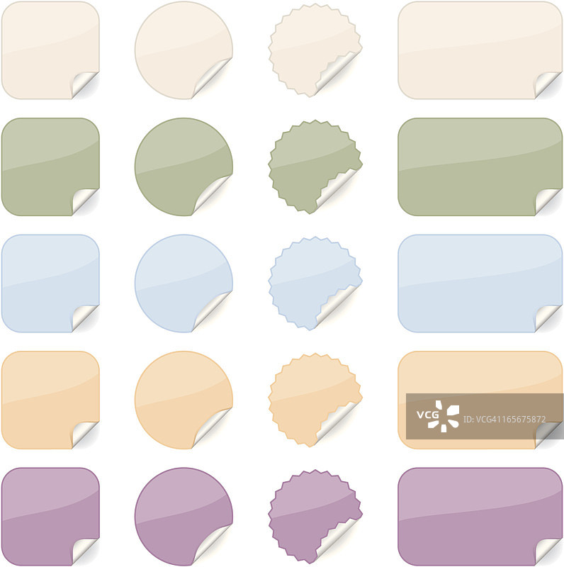 闪亮贴纸图片素材