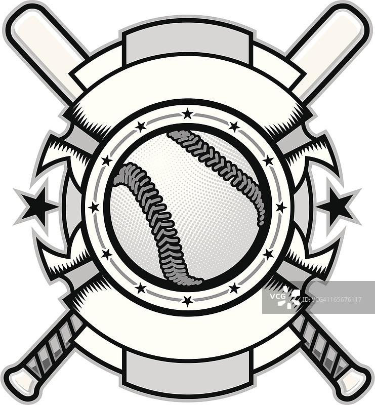 全明星棒球黑白背景图片素材