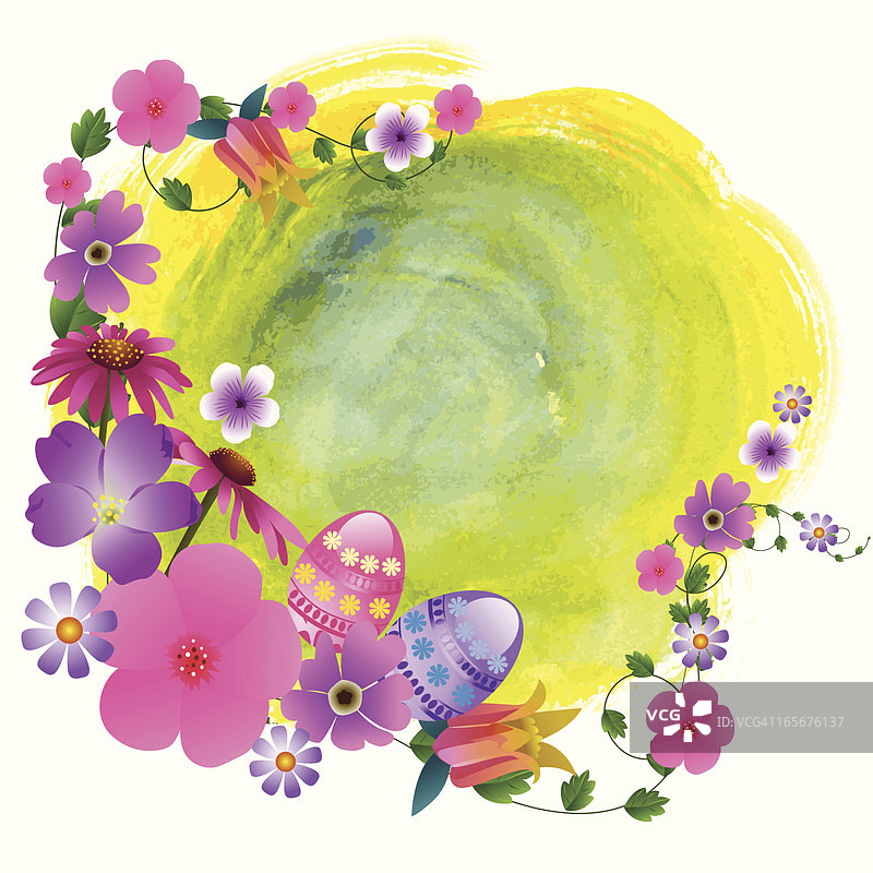 美丽的复活节背景图片素材