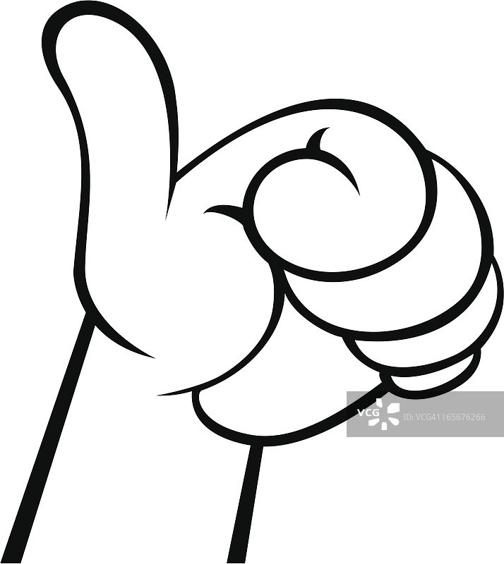 伸出大拇指图片素材