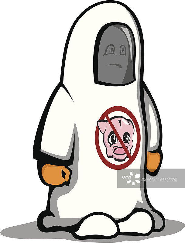 防化服 - 猪流感图片素材