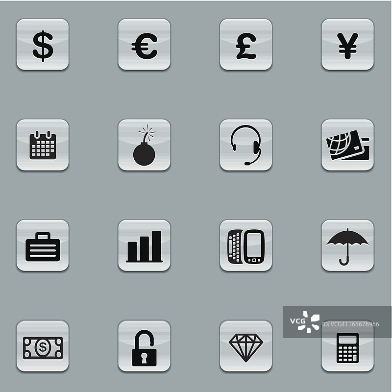 金融图标集图片素材