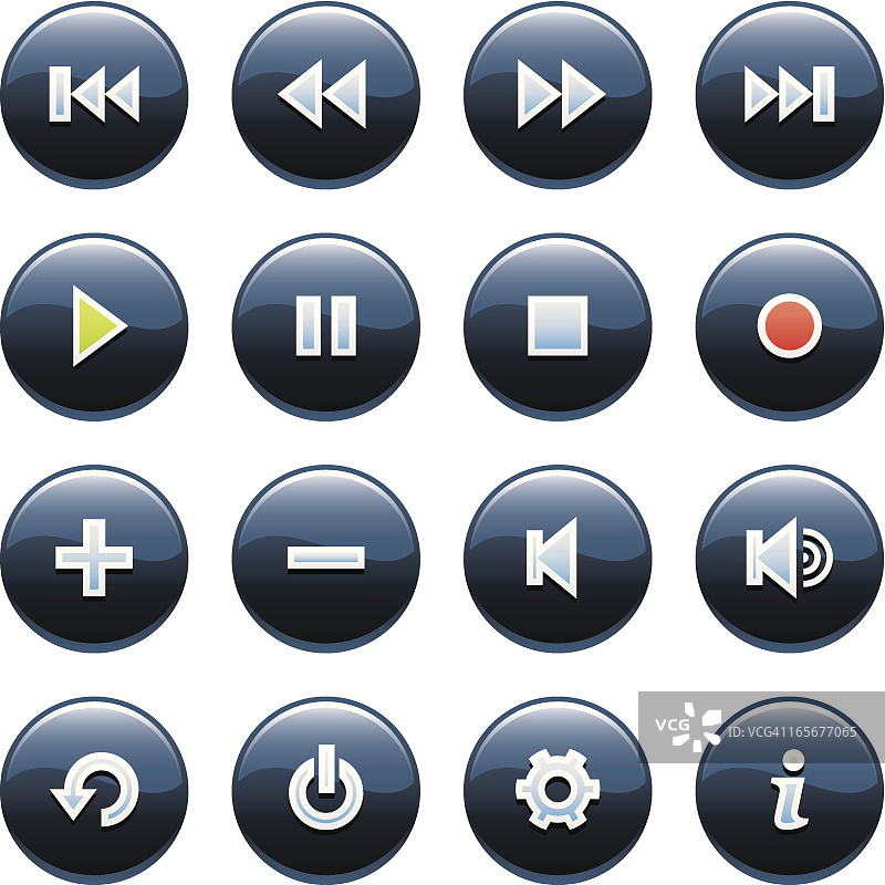 媒体按钮图片素材