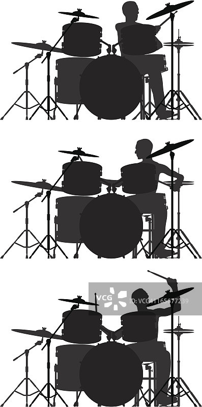 鼓手（所有鼓均可移动和完整展示）图片素材