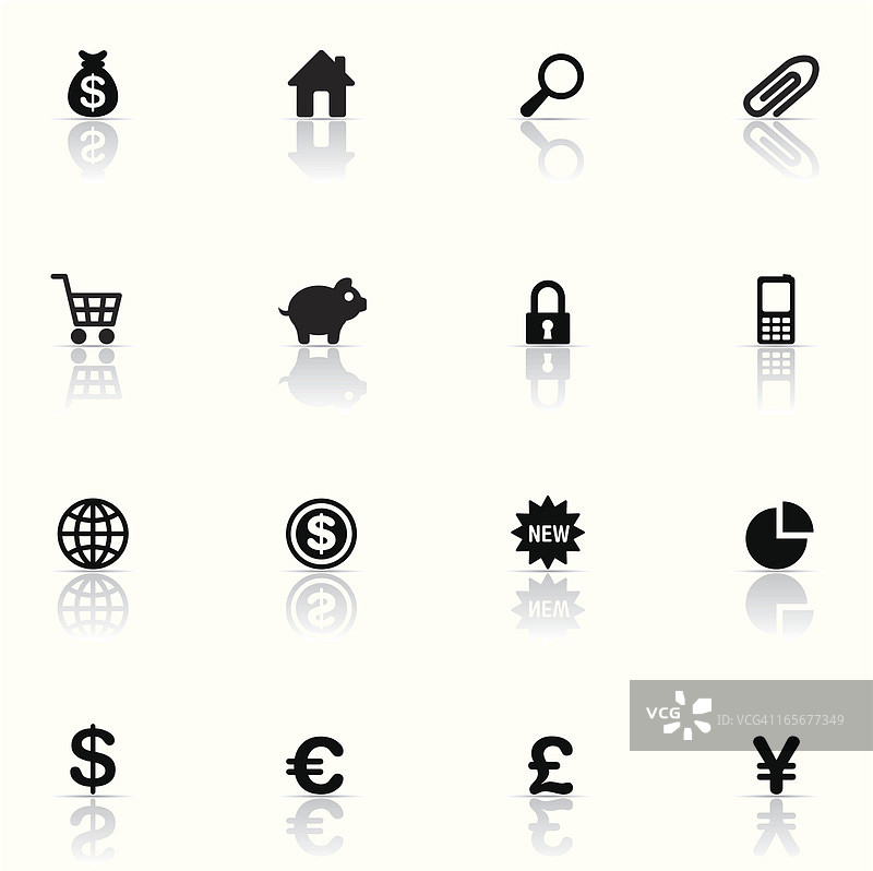 金融图标合集图片素材