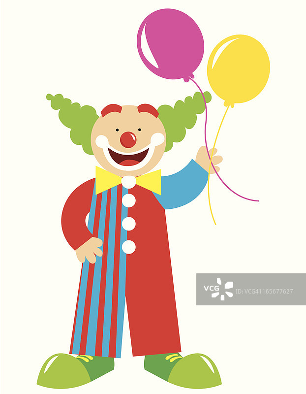 拿着地球仪的小丑图片素材