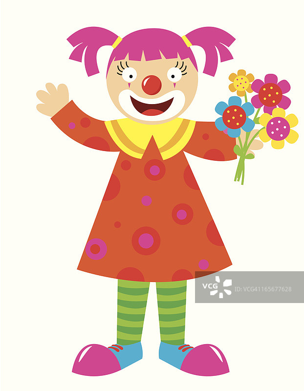 小丑女孩图片素材