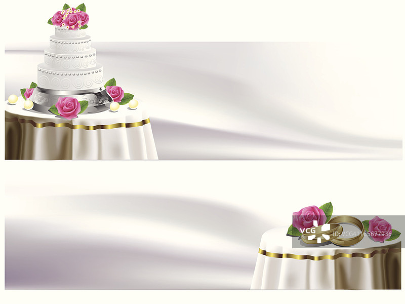 精美婚礼蛋糕/banner图片素材