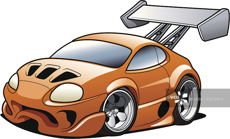 卡通跑车图片素材