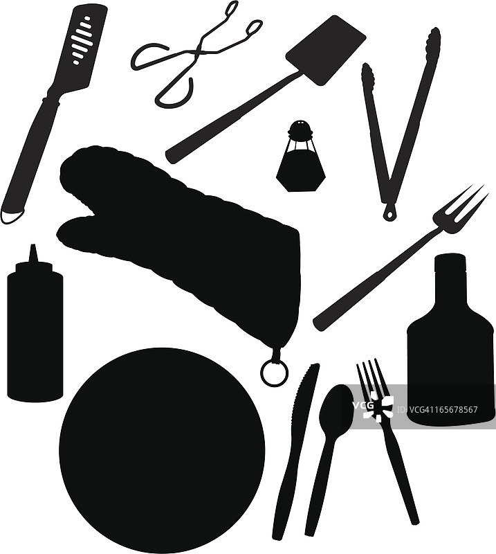 烧烤和野餐设备工具图片素材