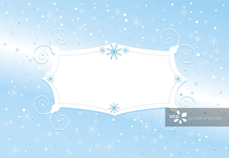 冬季雪花标志图片素材