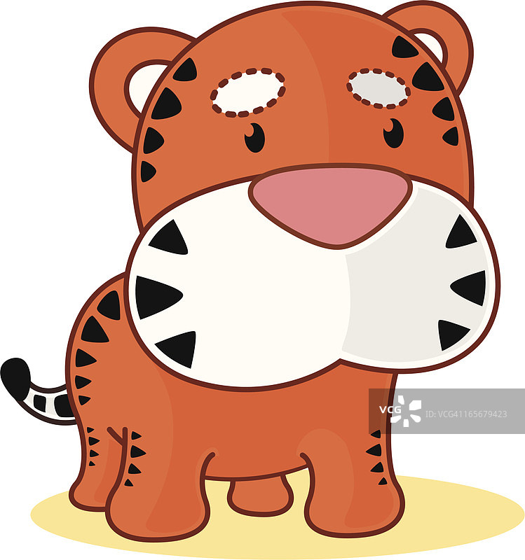 老虎卡通图片素材