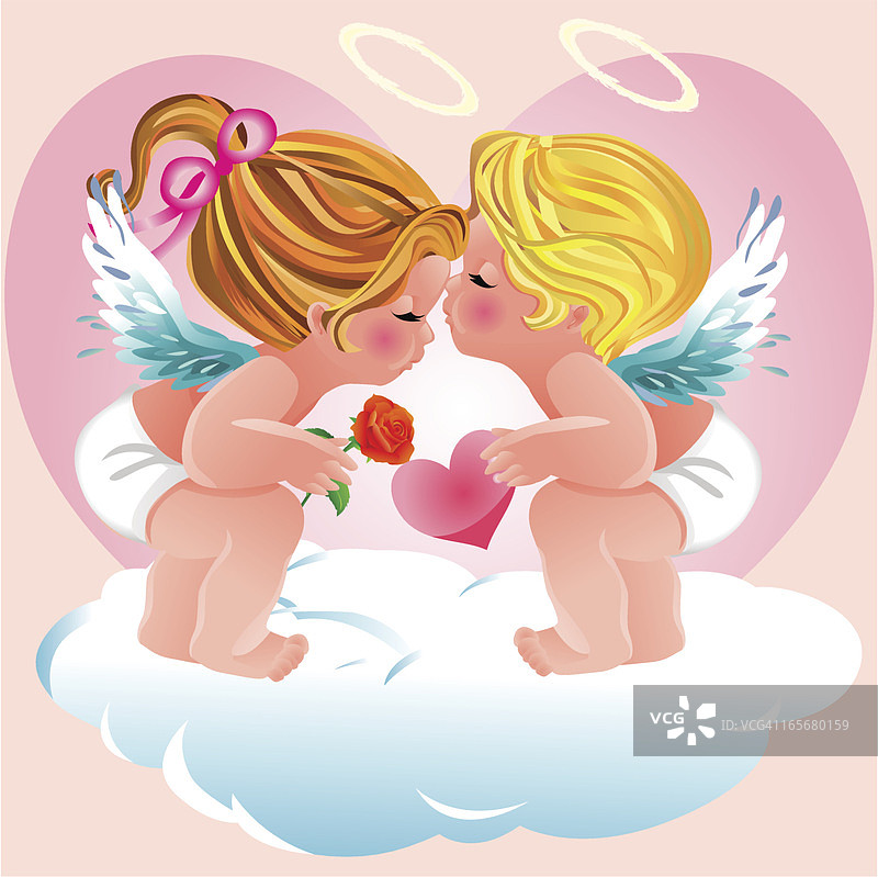 坠入爱河的丘比特图片素材