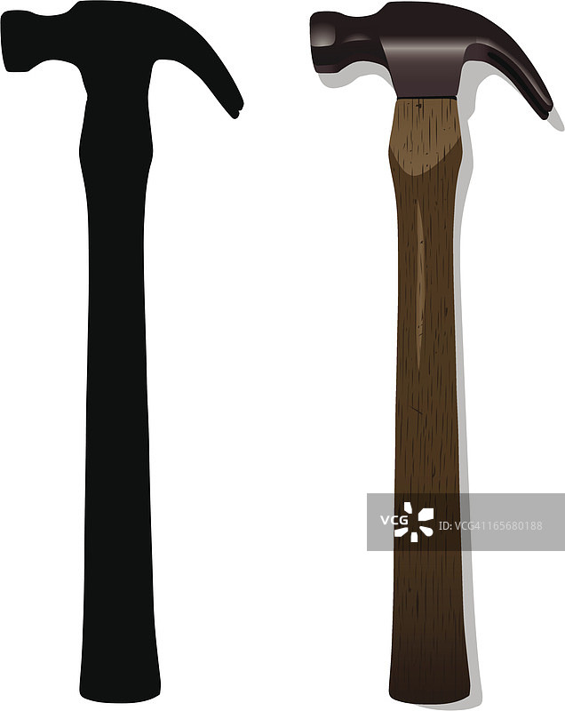 带轮廓的锤子图片素材