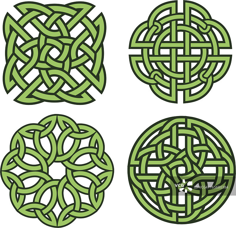 四个凯尔特结图片素材