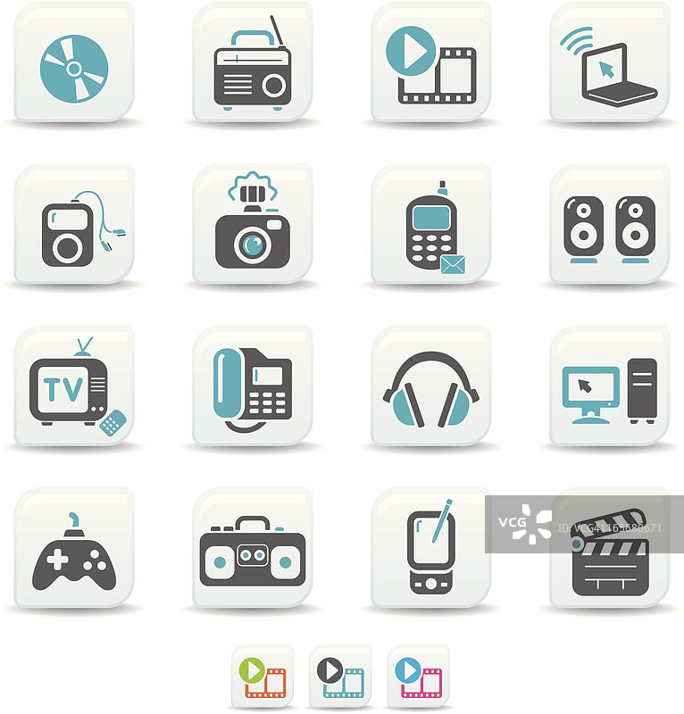 多媒体图标 | simicoso系列图片素材