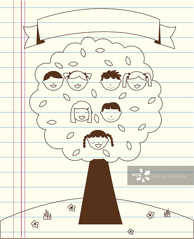 家族树绘制图片素材