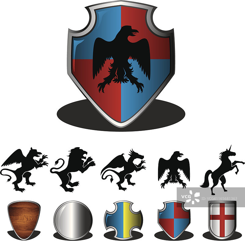 盾牌和纹章图片素材