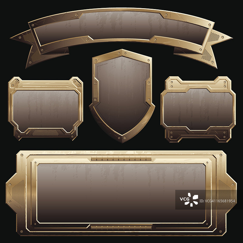 生锈的青铜板图片素材