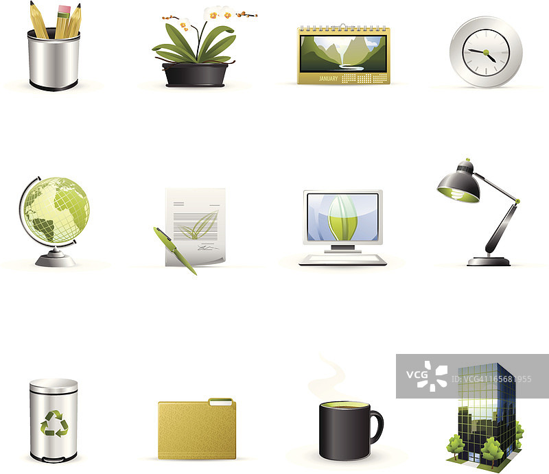 绿色商业图标图片素材