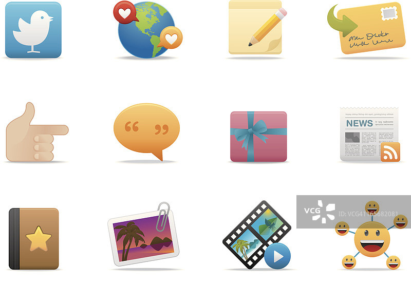 社交网络图标 | 高级哑光系列图片素材
