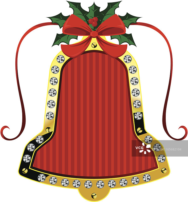 圣诞铃铛钻石标签图片素材