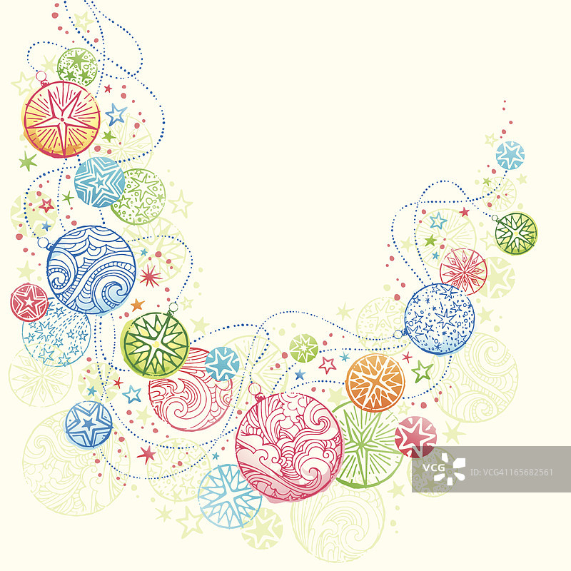 复古圣诞节装饰品图片素材