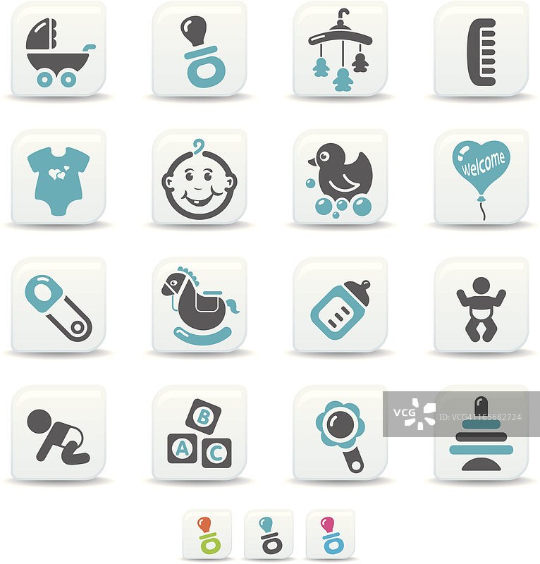 婴儿图标 | simicoso系列图片素材