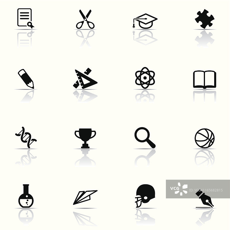 教育图标集图片素材