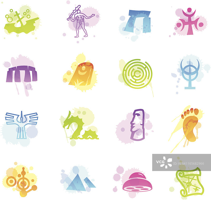 神秘污渍图标图片素材